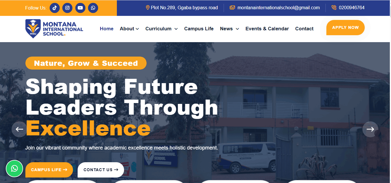Montana International School Website